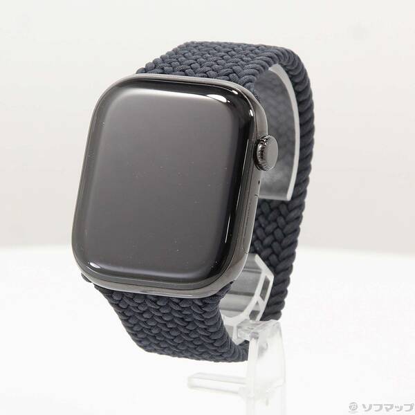 【中古】Apple(アップル) Apple Watch Series 10 GPS + Cellular 46mm スレートチタニウムケース ミッドナイトブレイデッドソロループ 【262-ud】