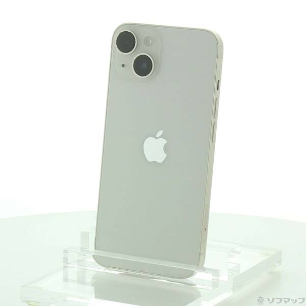 【中古】Apple(アップル) iPhone14 128GB スターライト MPUQ3J／A SIMフリー 【262-ud】