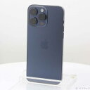 【中古】Apple(アップル) iPhone15 Pro Max 512GB ブルーチタニウム MU6X3J/A SIMフリー 【368-ud】