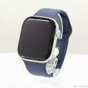 【中古】Apple(アップル) Apple Watch Series 10 GPS 46mm シルバーアルミニウムケース デニムスポーツバンド 【269-ud】