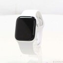 【中古】Apple(アップル) Apple Watch Series 8 GPS 41mm シルバーアルミニウムケース ホワイトスポーツバンド 【297-ud】