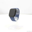 【中古】Apple(アップル) Apple Watch Series 10 GPS + Cellular 46mm ジェットブラックアルミニウムケース デニムブ...