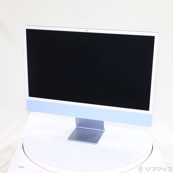 【中古】Apple(アップル) 〔展示品〕 iMac 24-inch Mid-2021 MGPK3J/A Apple M1 8コアCPU_8コアGPU 8GB SSD256GB ブルー 〔14.7 Sonoma〕 【276-ud】