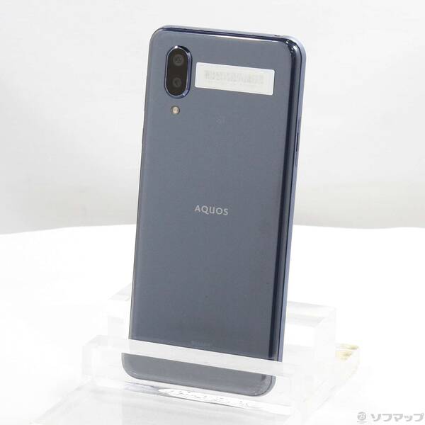 【中古】SHARP(シャープ) AQUOS sense3 plus サウンド 64GB クラッシィブルー SHV46 au 【349-ud】