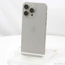 【中古】Apple(アップル) iPhone15 Pro Max 1TB ナチュラルチタニウム MU713J/A SIMフリー 【269-ud】