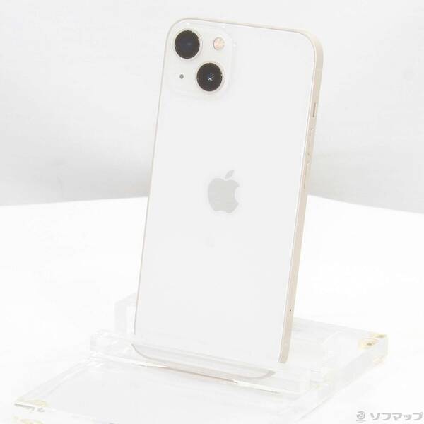 【中古】Apple(アップル) iPhone13 128GB スターライト MLND3J/A SIMフリー 【368-ud】