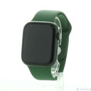 【中古】Apple(アップル) Apple Watch Series 7 GPS 45mm グリーンアルミニウムケース クローバースポーツバンド 【258-ud...