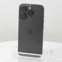 【中古】Apple(アップル) iPhone15 Pro 512GB ブラックチタニウム MTUH3J/A SIMフリー 【269-ud】