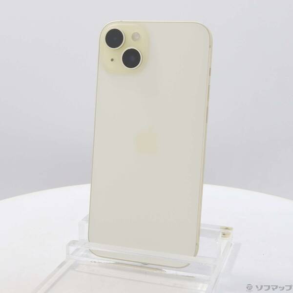 【中古】Apple(アップル) iPhone15 Plus 128GB イエロー MU0A3J/A SIMフリー 【262-ud】