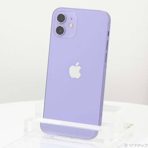 【中古】Apple(アップル) iPhone12 256GB パープル MJNK3J/A SIMフリー 【262-ud】
