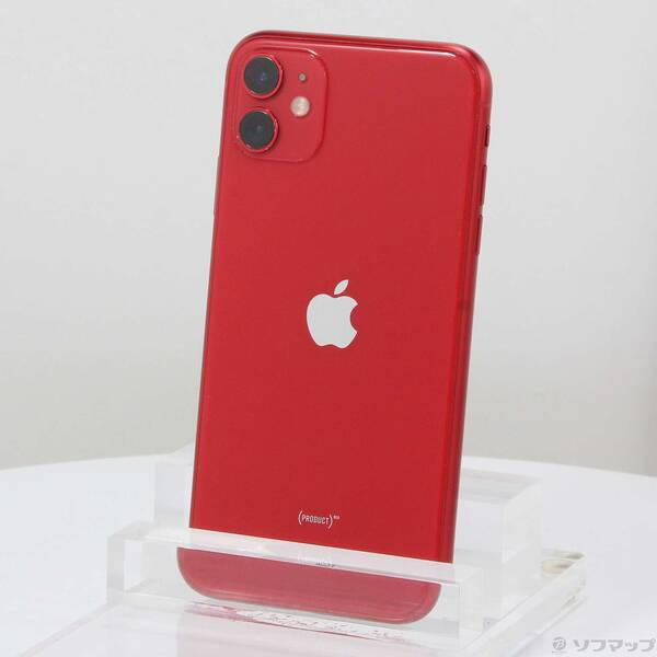 【中古】Apple(アップル) iPhone11 64GB プロダクトレッド MWLV2J/A SIMフリー 【247-ud】