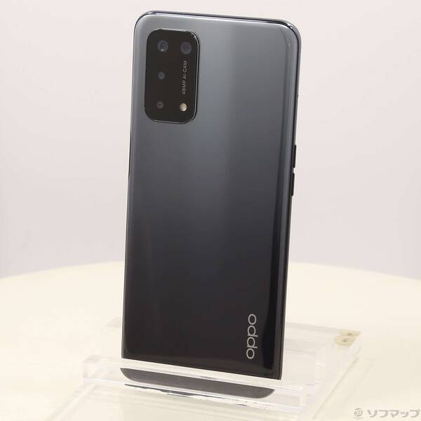 【中古】OPPO(オッポ) OPPO A54 5G 64GB シルバーブラック OPG02 UQ mobile SIMフリー 【352-ud】