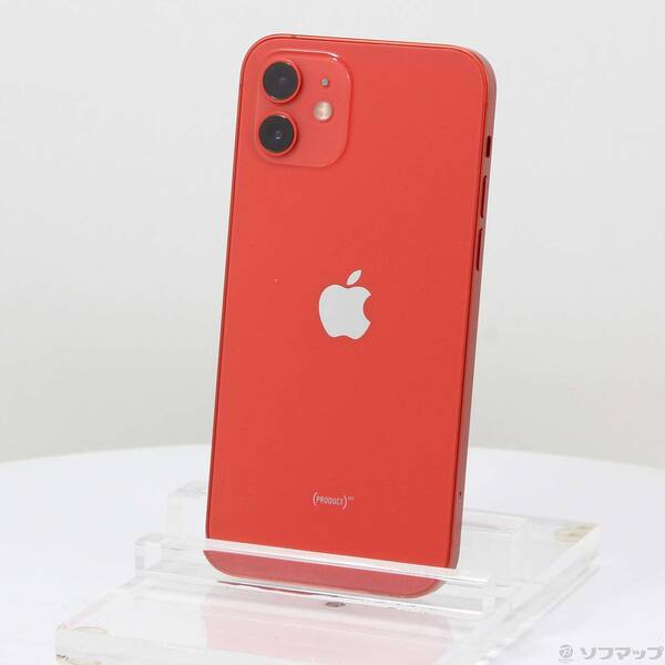 【中古】Apple(アップル) iPhone12 256GB プロダクトレッド MGJ23J/A SIMフリー 【276-ud】