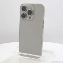 【中古】Apple(アップル) iPhone15 Pro 512GB ナチュラルチタニウム MTUK3J/A SIMフリー 【371-ud】