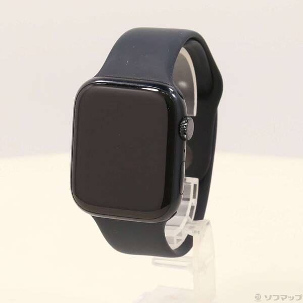 【中古】Apple(アップル) Apple Watch Series 7 GPS 45mm ミッドナイトアルミニウムケース ミッドナイトスポーツバンド 【344-ud】