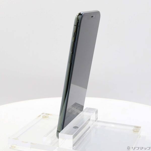 【中古】Apple(アップル) iPhone11 Pro Max 256GB ミッドナイトグリーン MWHM2J／A SoftBank 【262-ud】
