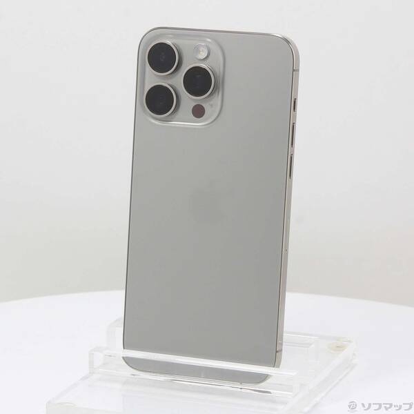 【中古】Apple(アップル) iPhone15 Pro Max 256GB ナチュラルチタニウム MU6R3J/A SIMフリー 【377-ud】