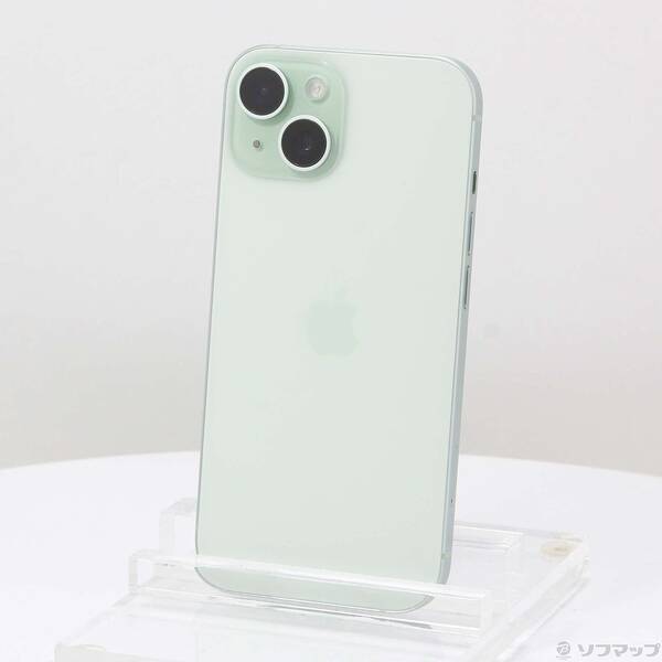 【中古】Apple(アップル) iPhone15 256GB グリーン MTMT3J/A SIMフリー 【262-ud】