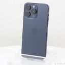 【中古】Apple(アップル) iPhone15 Pro Max 512GB ブルーチタニウム MU6X3J/A SIMフリー 【377-ud】