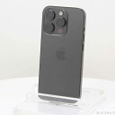 【中古】Apple(アップル) iPhone15 Pro 512GB ブラックチタニウム MTUH3J/A SIMフリー 【377-ud】