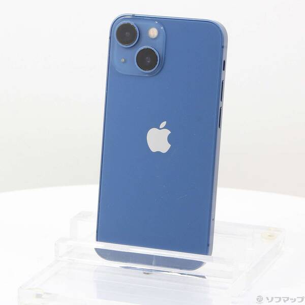 【中古】Apple(アップル) iPhone13 mini 128GB ブルー MLJH3J/A SIMフリー 【258-ud】
