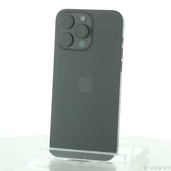 【中古】Apple(アップル) iPhone15 Pro Max 256GB ブラックチタニウム MU6P3J/A SIMフリー 【258-ud】