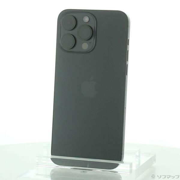 【中古】Apple(アップル) iPhone15 Pro Max 256GB ブラックチタニウム MU6P3J/A SIMフリー 【258-ud】