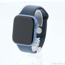 【中古】Apple(アップル) Apple Watch Series 7 GPS 45mm ブルーアルミニウムケース アビスブルースポーツバンド 【258-ud...