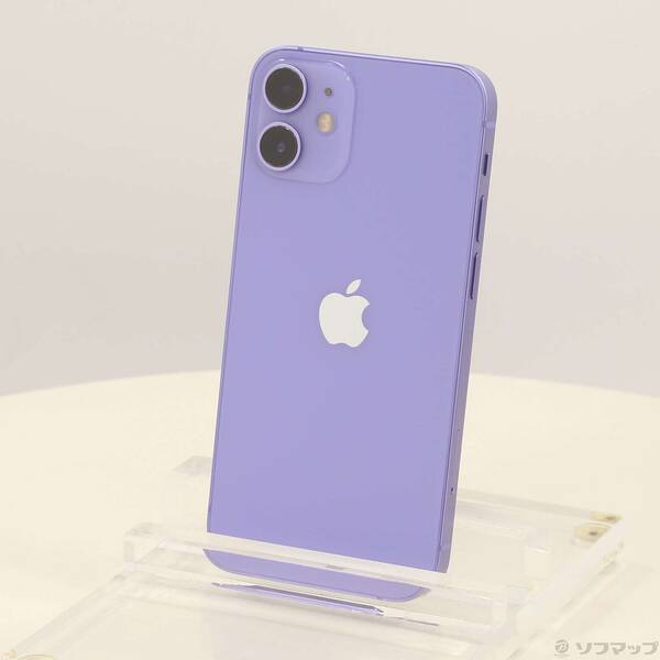 【中古】Apple(アップル) iPhone12 mini 128GB パープル MJQD3J/A SIMフリー 【377-ud】
