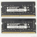 【中古】260P SODIMM 32GB 16GB×2枚組 PC4-21300 DDR4-2666 【262-ud】