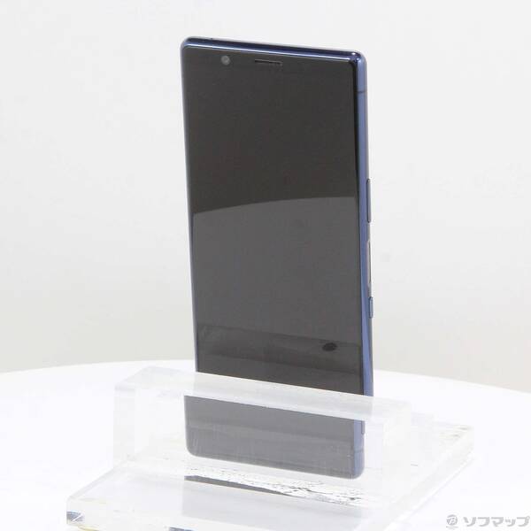 【中古】SONY(ソニー) Xperia 5 64GB ブルー SOV41 au 【344-ud】
