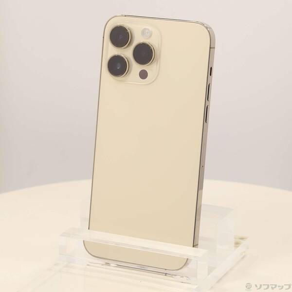 【中古】Apple(アップル) iPhone14 Pro Max 512GB ゴールド MQ9H3J／A SIMフリー 【368-ud】