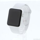 【中古】Apple(アップル) Apple Watch Series 3 GPS 42mm シルバーアルミニウムケース ホワイトスポーツバンド 【348-ud】
