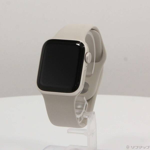 【中古】Apple(アップル) Apple Watch SE 第2世代 GPS 40mm スターライトアルミニウムケース スターライトスポーツバンド 【348-ud】