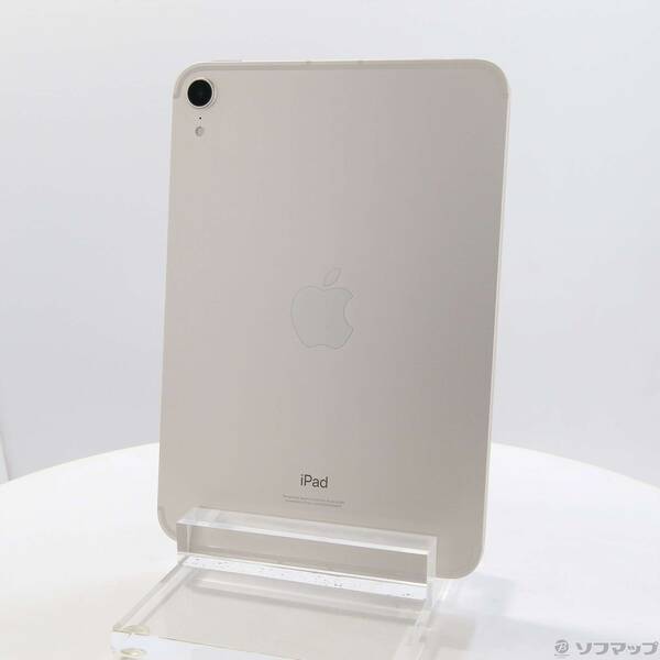 【中古】Apple(アップル) iPad mini 第6世代 256GB スターライト MK8H3J／A SIMフリー 【377-ud】