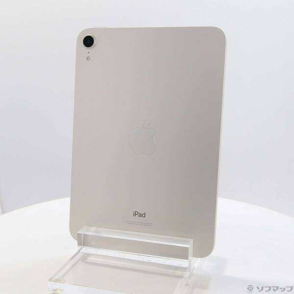 【中古】Apple(アップル) iPad mini 第6世代 64GB スターライト MK7P3J/A Wi-Fi 【377-ud】