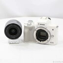 【中古】Canon(キヤノン) EOS Kiss M ホワイト EFM1545 IS STM レンズキット 【258-ud】(2)