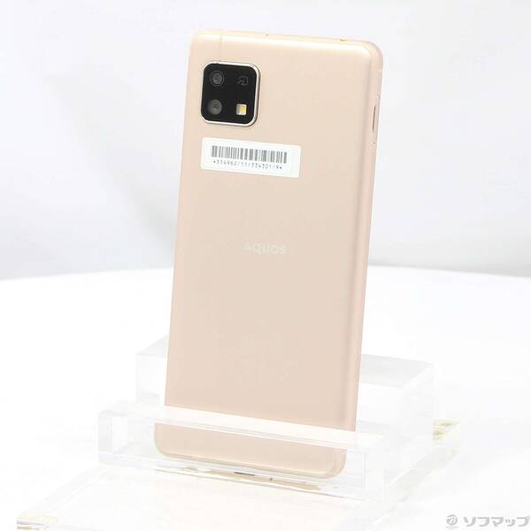 【中古】SHARP(シャープ) AQUOS sense4 basic 64GB ライトカッパー A003SH Y!mobile 【262-ud】
