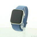 【中古】Apple(アップル) 〔展示品〕 Apple Watch SE 第2世代 GPS 40mm シルバーアルミニウムケース ウインターブルースポーツループ...
