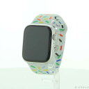 【中古】Apple(アップル) Apple Watch Series 9 GPS + Cellular 45mm シルバーステンレススチールケース プライドエデ...