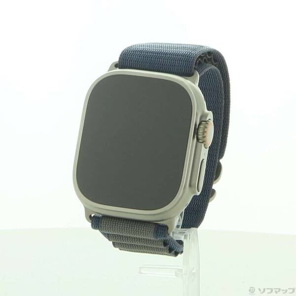 【中古】Apple(アップル) 〔展示品〕 Apple Watch Ultra 2 GPS + Cellular 49mm チタニウムケース ブルーアルパインループ 【349-ud】