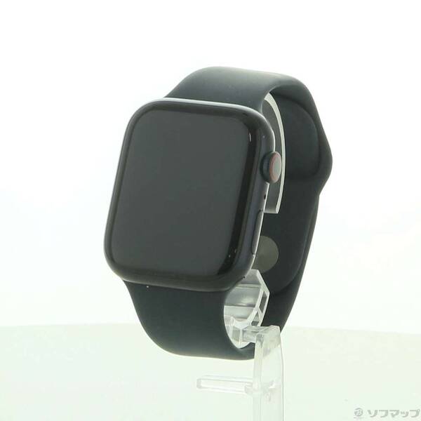 【中古】Apple(アップル) 〔展示品〕 Apple Watch Series 9 GPS + Cellular 45mm ミッドナイトアルミニウムケース ミッドナイトスポーツバンド 【196-ud】