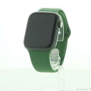 【中古】Apple(アップル) Apple Watch Series 7 GPS + Cellular 45mm グリーンアルミニウムケース クローバースポーツ...