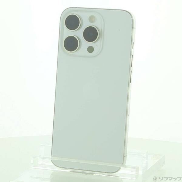【中古】Apple(アップル) iPhone15 Pro 128GB ホワイトチタニウム MTU83J/A SIMフリー 【262-ud】