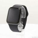 【中古】Apple(アップル) Apple Watch Series 5 GPS 44mm スペースグレイアルミニウムケース ブラックスポーツバンド 【352-ud】(2)