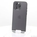 【中古】Apple(アップル) iPhone16 Pro Max 512GB ブラックチタニウム MYWL3J/A SIMフリー 【198-ud】