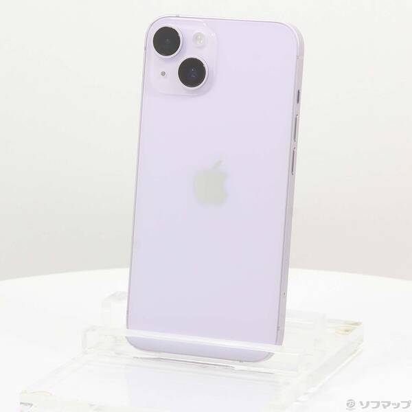 【中古】Apple(アップル) iPhone14 128GB パープル MPUY3J/A SIMフリー 【276-ud】