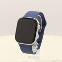 【中古】Apple(アップル) 〔展示品〕 Apple Watch Series 10 GPS 46mm シルバーアルミニウムケース デニムスポーツバンド 【2...