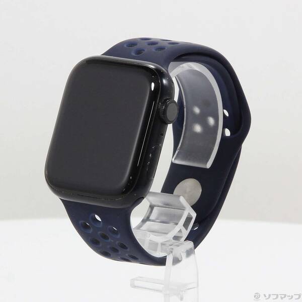 【中古】Apple(アップル) Apple Watch Series 7 Nike GPS 45mm ミッドナイトアルミニウムケース ミッドナイトネイビー/ミスティックネイビーNikeスポーツバンド 【198-ud】