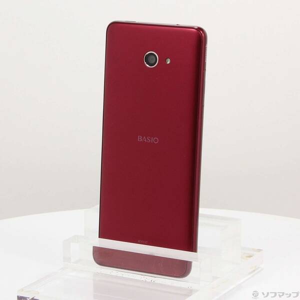 【中古】KYOCERA(京セラ) BASIO4 32GB ワインレッド KYV47SRU UQ mobile SIMフリー 【258-ud】